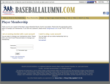 Tablet Screenshot of baseballalumni.mlbpaa.com